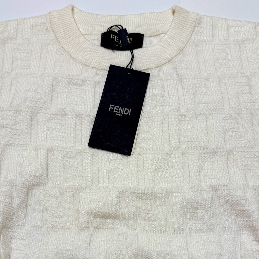 Fendi Women’s Ivory Crewneck Sweater